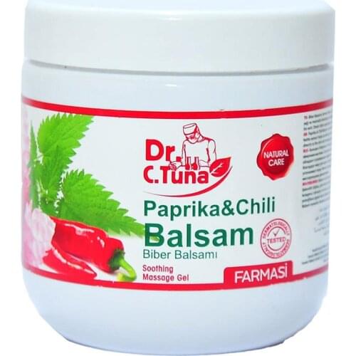 Pepper Massage Gel 500 ML Farmasi Dr.Cevdet Tuna Pepper Balm Refreshing, Calming and Relaxing Effect Made in Turkey