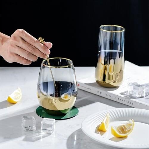 Nordic Phnom Penh Gradient Glass Home Creativity Glass Cup Heat-resistant Translucent Cup Drinkware Decorative Drinking Utensils