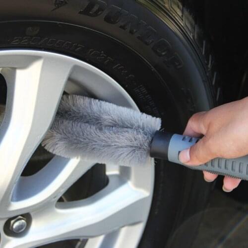 Auto Rim Scrubber Wheel Brush Cleaner Dust Remover Plastic Handle Motorcycle Truck Washing Vehicle Wash Tire Cleaning Tools
