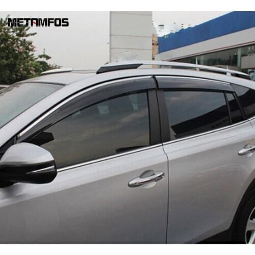 For Toyota Rav4 Rav 4 2014-2017 2018 Window Visor Sun Shade Rain Guard Shield Awning Shelter Exterior Accessories Car Styling