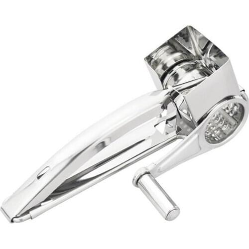 Rotating Blades Stainless Steel Tool Cheese Grater Food Slicer Crusher Cheese Slicer Kitchen Gadgets