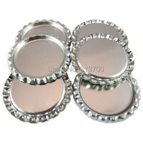 High Qulality Flattened Chrome Bottle Caps for DIY jewelry BottleCaps Made of Tinplate Without Hole 2000 pcs/Lot Free Shipping