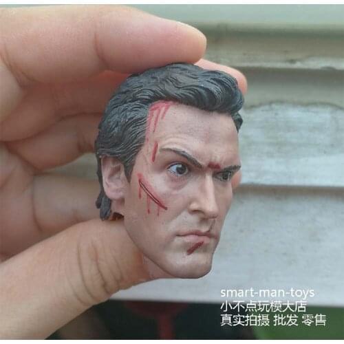 1/6 scale Battle Damage Version Male Head Sculpt fit 12 inch Action Figure Body