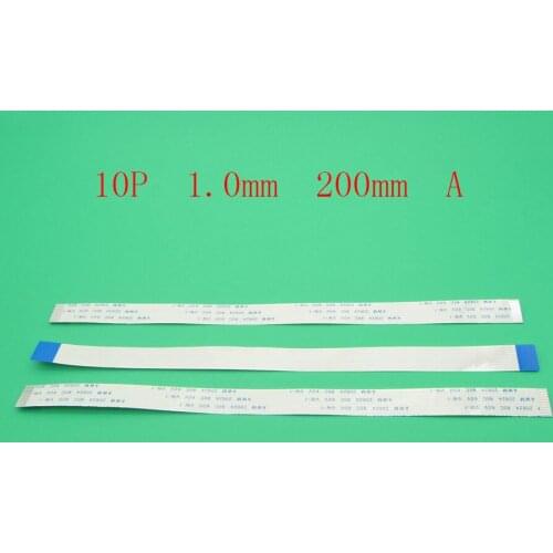 10pcs 10pin New FFC FPC flat flexible cable 1.0mm pitch 10 pin Forward Length 200mm Width 11mm Ribbon Flex Cable