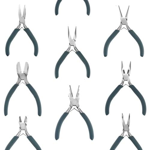 12 Kinds Stainless Steel Pliers High Quality Anti-slip End Cutting Wire Hand Tools Pliers For DIY Jewelry Making Accessories Set