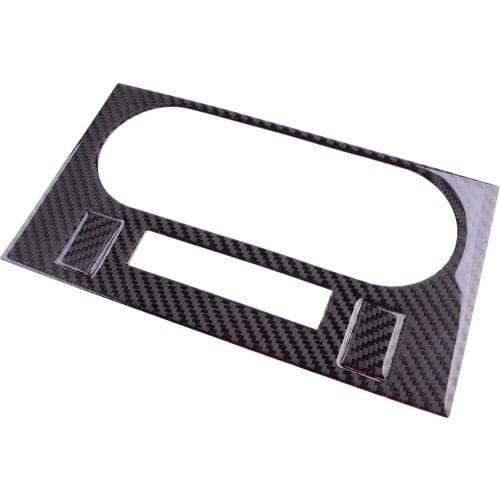 3Pcs Carbon Fiber Car Front Air Conditioning Panel Trim Cover Fit for Dodge Challenger 2008 2009 2010 2011 2012 2013 2014