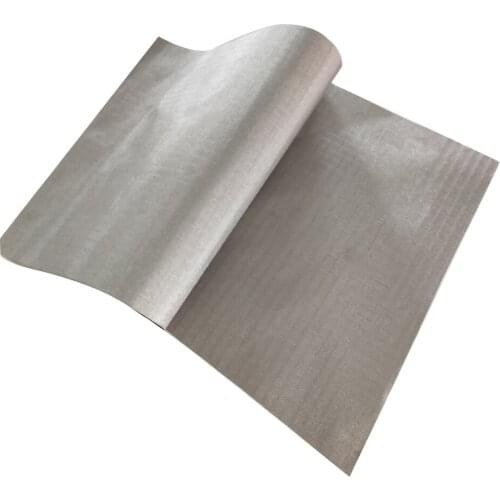 5G RFID Blocking Ripstop Nickle Copper Conductive Fabric Checks Conductive Fabric