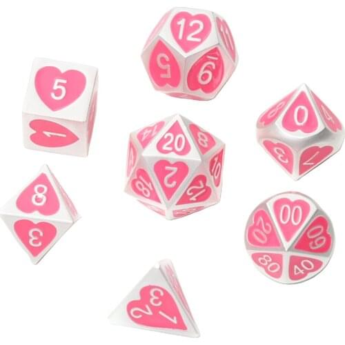 7/set Polyhedral Dice D4 D6 D8 D10 D12 D20 for Role Play Board Game Props
