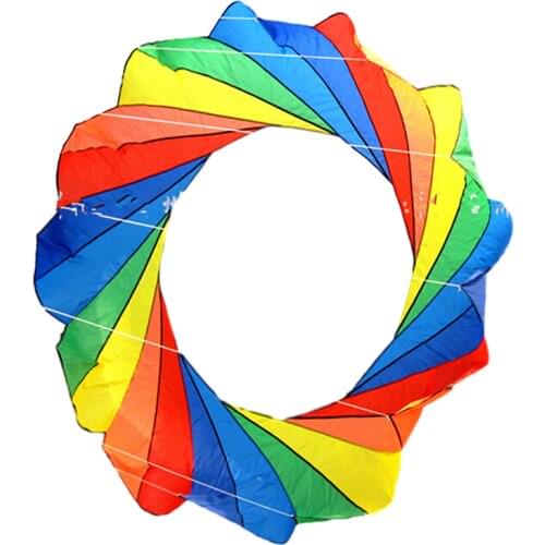 Free shipping kite ring beautiful rainbow kites for adults tais for present orange bird toy outdoor kite surfing factory