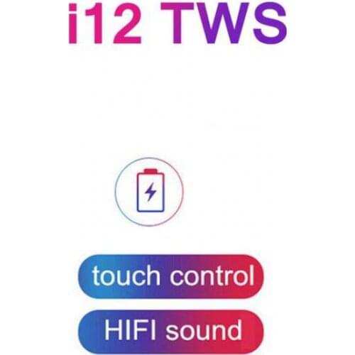 I12 TWS Wireless Stereo Wireless Earphone Touch Control Mini Headphone Stereo Earbud Handsfree Hifi Sound For Iphone 12 11 10