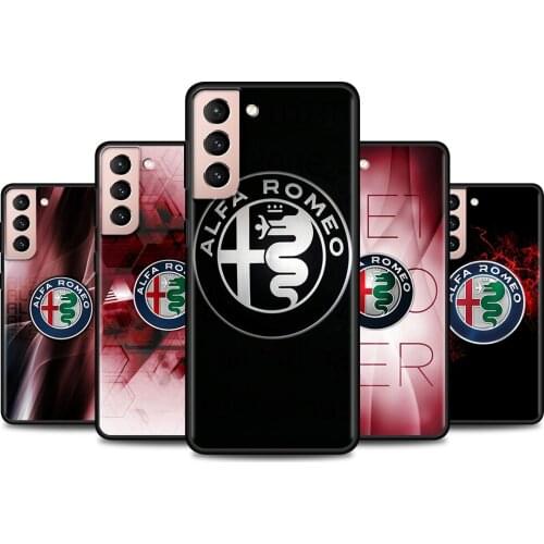 Phone Case For Samsung Galaxy S21 Ultra S20 FE S10 S9 Plus S8 S10e S10Lite Cover Black Fundas Alfa romeo giulietta Italy Car