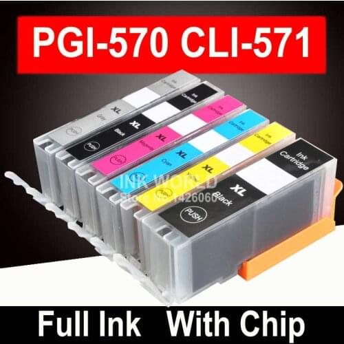 6C For Canon TS8050 TS8051 TS8052 TS8053 TS9050 TS9055 MG7750 MG7751 MG7752 MG7753 Pixma Printer Ink Cartridge PGI570