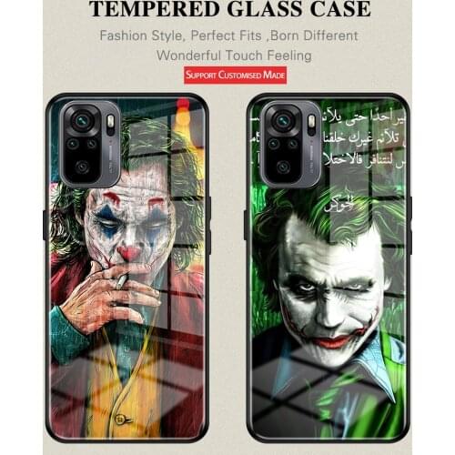 For Redmi Note10 Pro Clown Movie TV Tempered Glass Phone Case For Xiao mi 8 9 10 10Pro 11 Redmi Note9 9Pro Note10 POCO X3