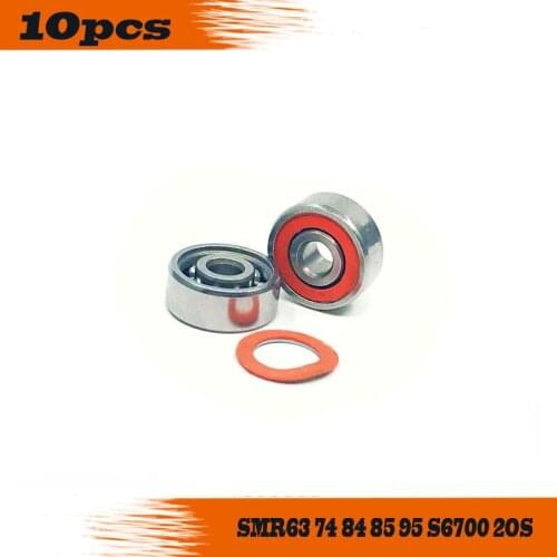 10pcs SMR63 SMR74 SMR84 SMR85 SMR95 S6700 C 2OS 2RS CB ABEC7 Stainless Steel Hybrid Ceramic Bearings/fishing Reel Bearing Mm