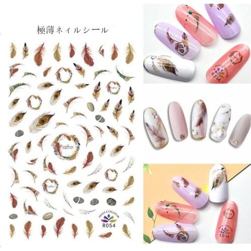 Fashion Nails Art Manicure Back Glue Decal Decorations Design Nail Sticker For Nails Tips Beauty