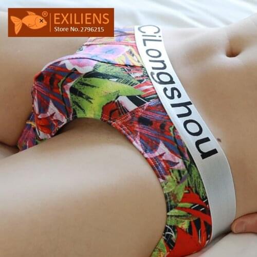 EXILIENS New Sexy Brief Men Underwear Mens Briefs Cotton Male Bokserki Calzoncillo Cueca Masculina Boxershorts Size M-2XL 051403
