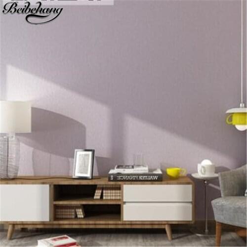 Beibehang Pink nonwovens wallpaper pure color bedroom simple modern living room warm children room princess powder wallpaper