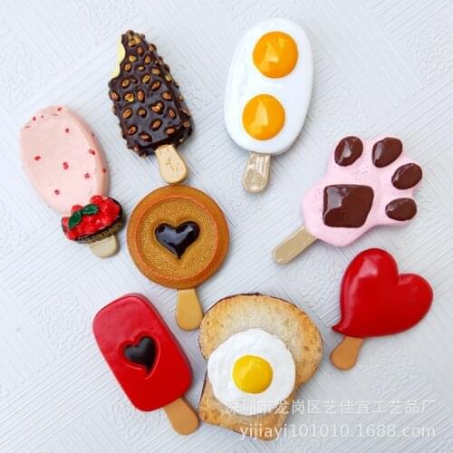 Summer Refreshment Cool Magnet Refrigerator Food Chocolate Ice Cream Heart Cute Magnets Kitchen Accessories Decoration Home