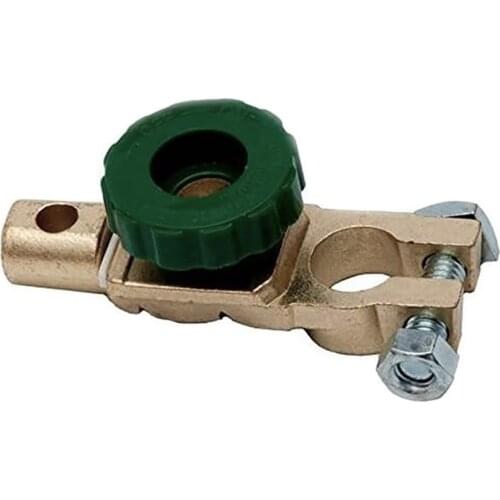 Car Battery Switch Battery Top Post Terminal Clamp Trunk Battery Terminal Zinc Alloy Disconnect Switch for 6V 12V 24V Battery