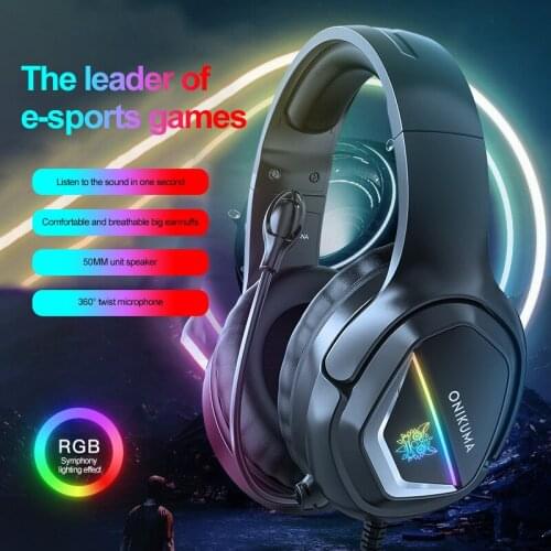 Wired Game Headset MIC LED Multi-platform Compatible with PC One S/X PC Laptop Tablet iPad Mobile Phone In-line Sound Controls