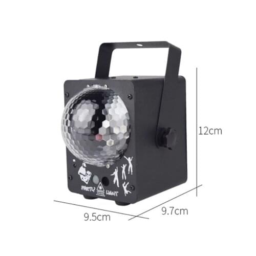 MBVKA Remote 60 Patterns DJ Disco LED Crystal Magic Ball Laser Stage Lighting Effect Party Holiday Dance Christmas Wedding Light