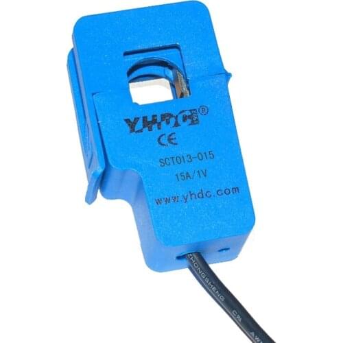 SCT013-015 Input 0-15A Output 0-1V Suspension type Split Core Current Sensor AC Current Transformer Test Current