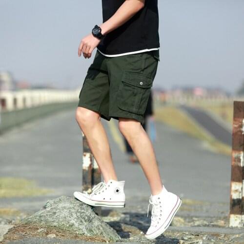 Cargo Shorts Men Summer Casual Pocket Shorts Masculino Men Joggers Overall Military Short Trousers Plus Size 30-38