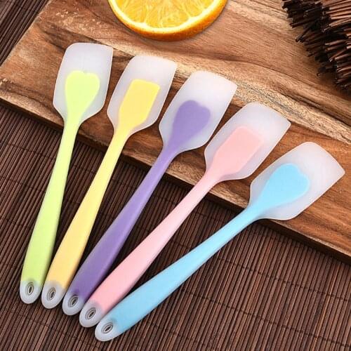 Silicone Spatula Cream Baking Scraper Big Non Stick Butter Spatula Nylon Chocolate Spreader Heat Resistant Kitchen Pastry Tools