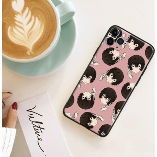 Dazai osamu bungo stray dogs anime silicone Phone Case FOR iPhone Se 6 6s 7 8 Plus X Xr Xs 11 12 Mini Pro Max Glass Cover Shell