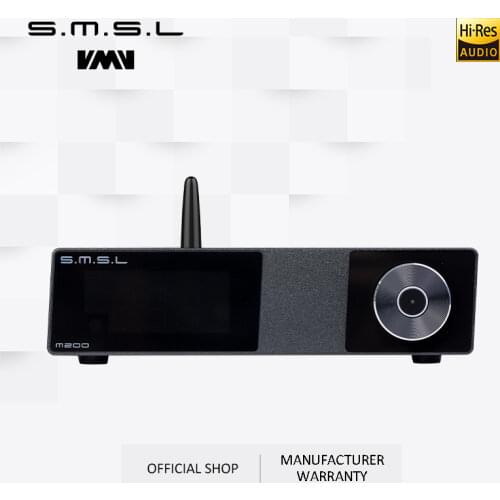 SMSL M200 Hifi Audio DAC AKM4497EQ Bluetooth 5.0 32bit/768kHz DSD512 Coaxial Optical USB DAC Decoder 6 Digital Filter Modes