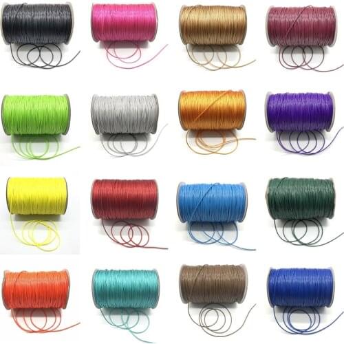 10 Meter/Lot 1.0mm Waxed Cord Thread String Strap Necklace Rope Bead For Jewelry Making DIY Bracelet Necklace