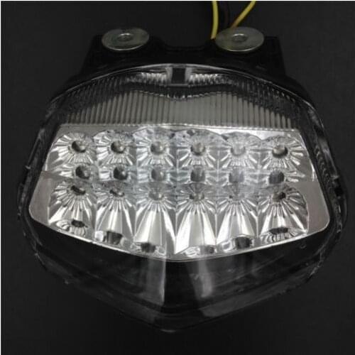 Motorcycle LED Tail Brake Light Integrated Turn Signals For Kawasaki Ninja ZX250R 2008 2009 2010 Clear