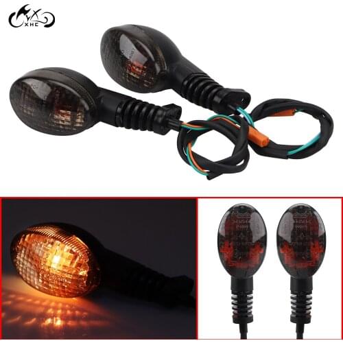 1Pair Motorcycle Smoke High Quality Turn Signal Light Indicator Lamp Bulb For Kawasaki KLX250 SF Ninja 250R 18-12 Vulcan S 650
