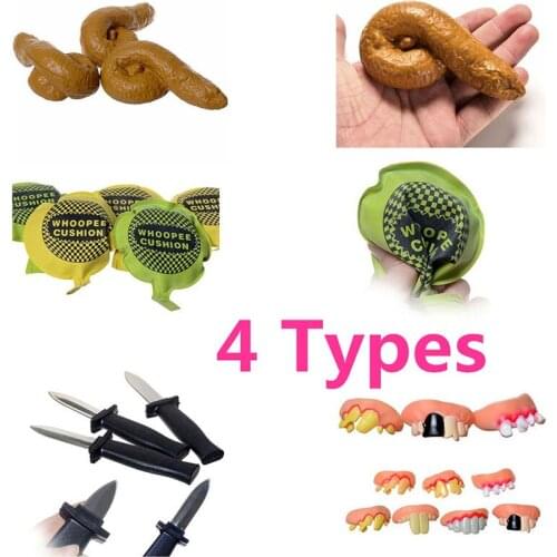 1Pc Joke Ragging Fart Pad Antistress Stool Bad Teeth Bayonet Toy Kids Children Family Party Funny Toy Gift Mobile Phone Straps