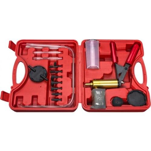 11Pcs Professional Hand-Operating Vacuum Pump Brake Bleeder Machine Bleeding Tester Tool Set Car Accessories Supplies Products