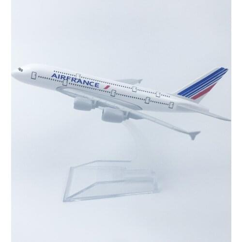 16cm Alloy Aircraft Model French A380 Aviation Gift Diecast Aircraft Toys Airplane Airliner Kid Gifts Collectible
