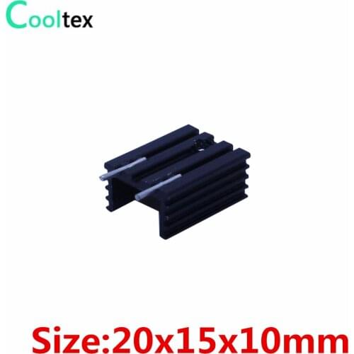 30pcs/lot) 20x15x10mm IC Heatsink, Triode radiator TO-220 TO220 integrated circuit heat sink