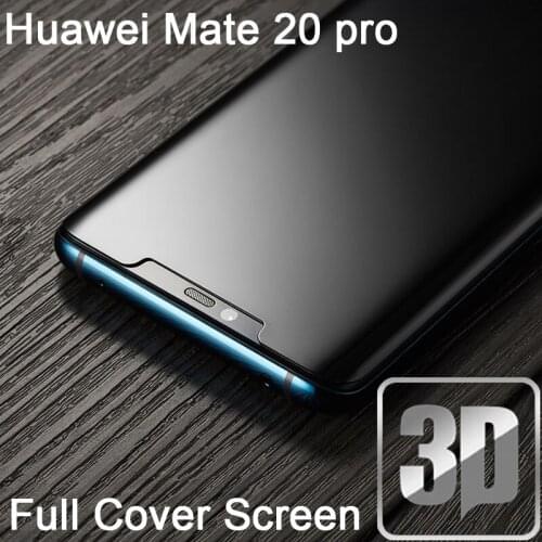 9H 3D Tempered Glass LCD For Huawei Mate 20 Lite Curved Full Covered screen protector For Huawei Mate 20 PRO Protective film