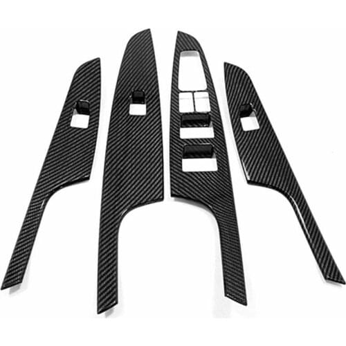 ABS Chrome Door Window Glass Panel Armrest Lift Switch Button Cover Trim for Hyundai Tucson 2015-2019 Car Accessories Car Parts