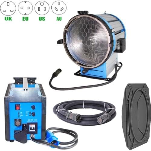 ALUMOTECH PRO 6000W 120V Fresnel HMI Light Daylight+4/6K Ballast+7M Cable For Video Studio Camera Photography Lighting Kit