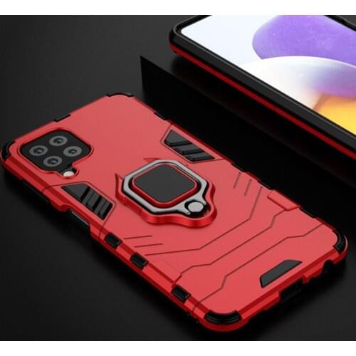 For Samsung A22 Case Luxury Armor Magentic Ring Car Holder Cover on Samsung Galaxy A22 5G 4G GalaxyA22 A 22 Bumper Coque