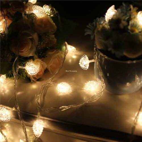 Multicolor 20M 200 LED Fairy String Lights Romantic Heart Christmas Tree Outdoor Indoor Wedding Decor Holiday