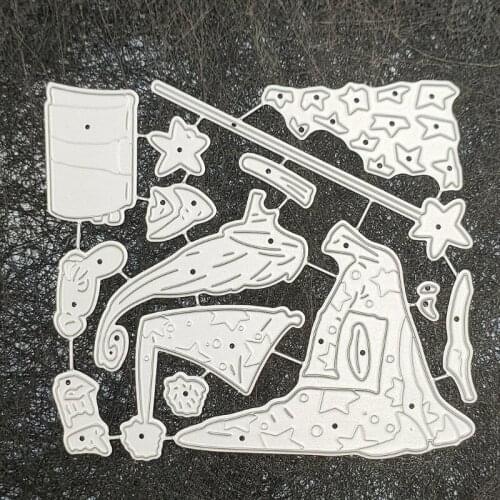 H55A Magician DIY Embossing Mould, Carbon Steel Printing Steel Mould for Album Paper Card Making