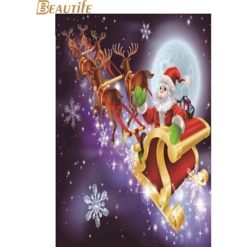 Custom Santa Claus Poster Cloth Silk Poster Home Decoration Wall Art Fabric Poster Print 30X45cm,40X60cm.50X75cm,60X90cm