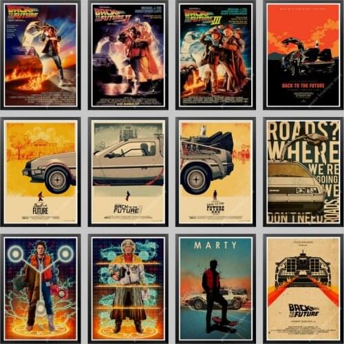 Classic Movie Back To The Future Vintage Posters For Home/Bar/Living Decor kraft Paper high quality poster wall sticker