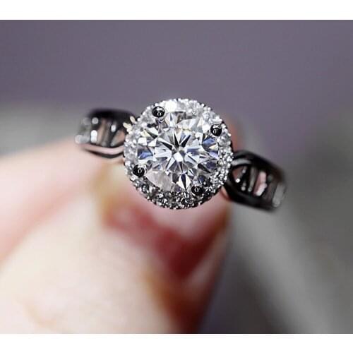 Luxury Open Rings Dainty Roman Digital Hollow Design Inlay Round Cubic Zircon Womens Wedding Engagement Fashion Elegant Jewelry