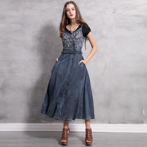 Джинсовые летние платья LiaoShiKeerQiaoWa China At AliExpress