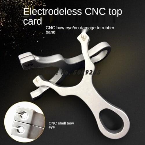 New Stainless Steel Powerful Slingshot Rapid Fire Precision Outdoor Hunting Gear Professional Dual-purpose Shooting Bow