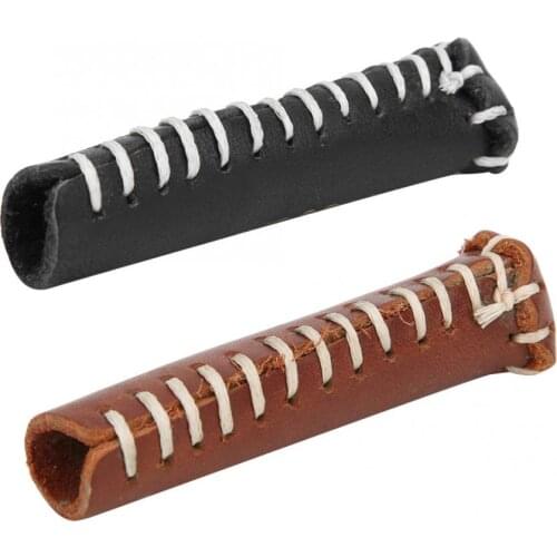 2 Color Leather Billiard Stick Protector Billiard Cue Tip Cover Snooker Cue Tip Cover 11.7x8x1.5cm Snooker Billiard Accessory