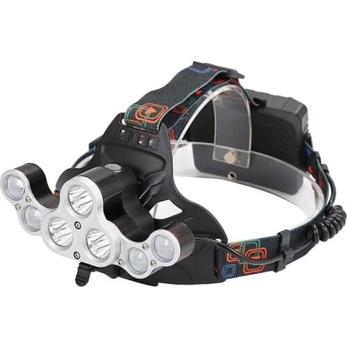 Fishing Hiking Headlamp Strap Waterproof Rechargeable Headlamp Powerful Searchlight Linterna De Cabeza Outdoor Lighting DE50TD